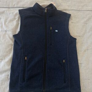 Southern Tide Navy Fleece Vest boys size L